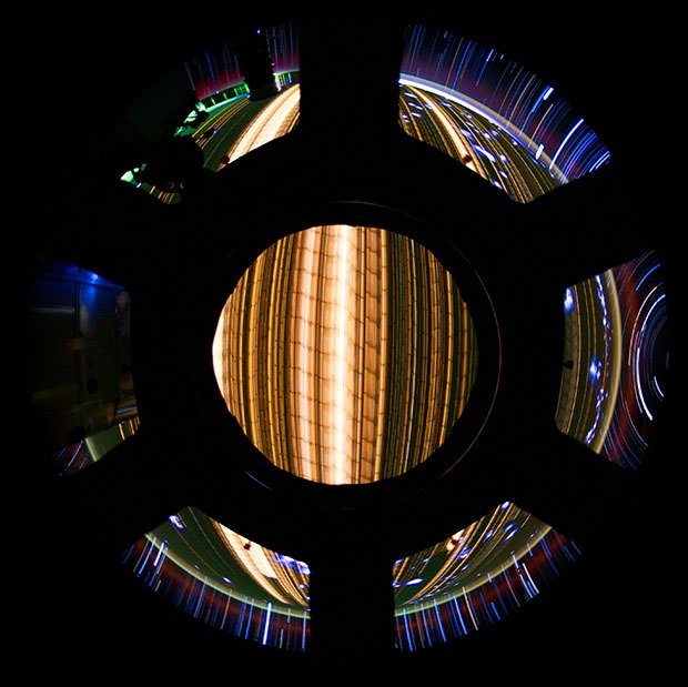 Star trail composite created with iss030e173064 thru iss030e173259