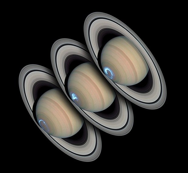 15. Saturn's Southern Aurora