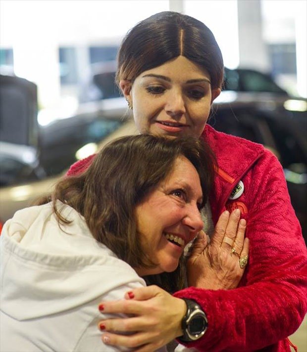 17. Mother hearing dead son's heartbeat