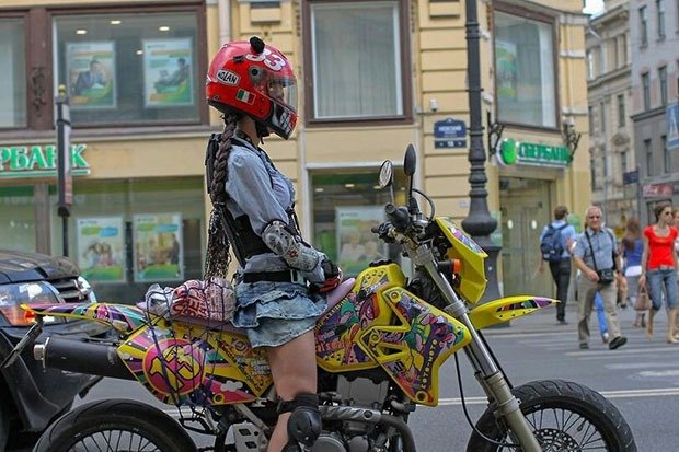 19. Biker chick