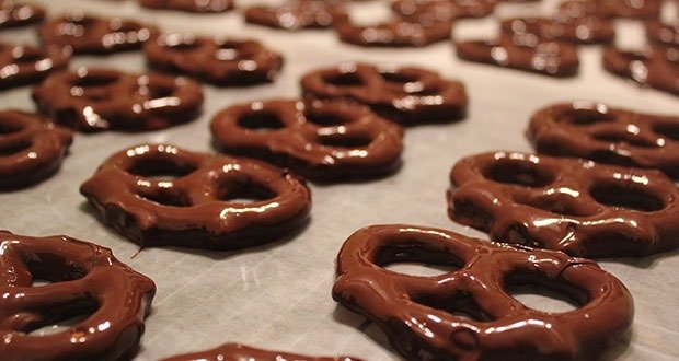 Chocolate covered pretzel